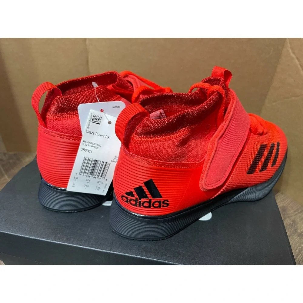 Adidas Crazy Power‎ RK Weightlifting Red Powerlifting Shoes Men's Size 6 BB6361